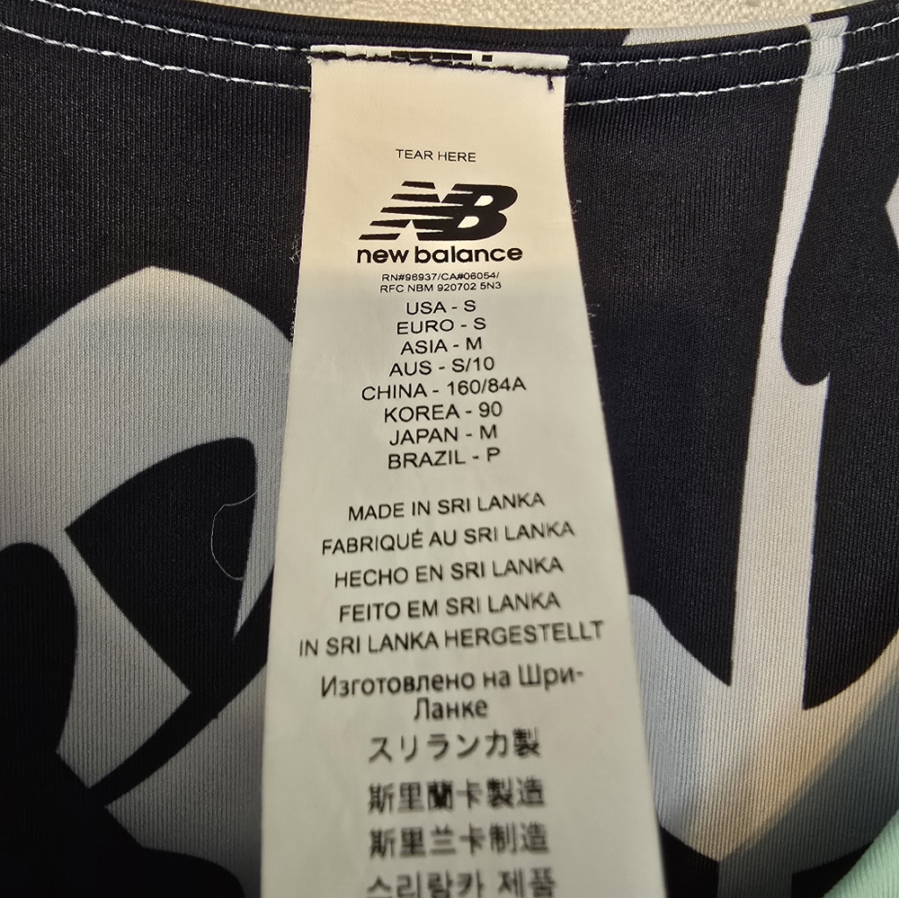 New Balance Women's Tennis Multicolor Athletic Top Gym Running Workout - Picture 4 of 6